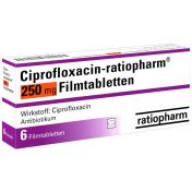 Ciprofloxacin-ratiopharm 250mg Filmtabletten günstig im Preisvergleich