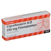 Ciprofloxacin AbZ 250 mg Filmtabletten günstig im Preisvergleich