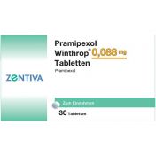 Pramipexol Winthrop 0.088mg Tabletten günstig im Preisvergleich