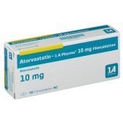 Atorvastatin - 1 A Pharma 10mg Filmtabletten 50 ST | Apothekenvergleich