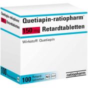 Quetiapin-ratiopharm 150 mg Retardtabletten günstig im Preisvergleich