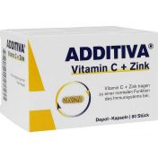 ADDITIVA Vitamin C + Zink Depotkaps.Aktionspackung günstig im Preisvergleich