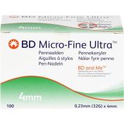 BD Micro-Fine Ultra Pen-Nadeln 0.23x4mm günstig im Preisvergleich