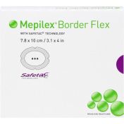 MEPILEX Border Flex Schaumverb.haftend 7.8x10 cm