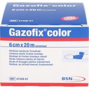 Gazofix color kohäsive Fixierbinde blau 20m x 6cm