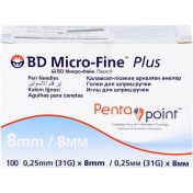 BD MICRO-FINE+ 8 Pen-Nadeln 0.25x8 mm günstig im Preisvergleich
