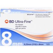 BD ULTRA-FINE Pen-Nadeln 0.25 mm (31G) x 8 mm