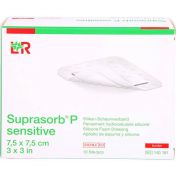 Suprasorb P sensitive PU-Schaum.border 7.5x7.5 cm