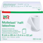 Mollelast haft latexfrei weiß 6cm x 20m gedehnt