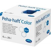 Peha-haft Color Fixierbinde latexfrei 6cmx20m blau