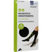 ProVital Reisekniestr. Baumwolle schwarz Gr. 35-38